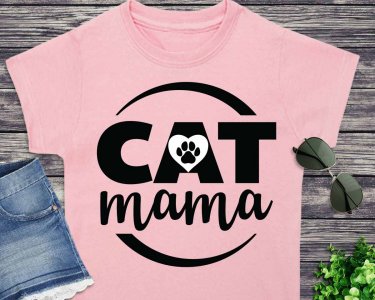 Cat Mama SVG, Cat SVG, Mom SVG, Tshirt Design, Decals And Stickers, Cricut Files, Digital Download