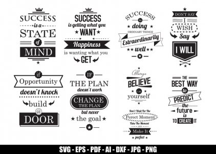 Motivational And Inspirational Quotes SVG, SVGs, Happiness And Belief SVG, Tshirt Designs, Decals And Stickers, Cricut Files, Instant Download