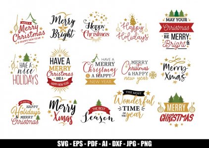 Christmas SVG, SVGs, Merry Christmas, Winter SVG , Holidays SVG, New year SVG, Celebrating Christmas, Cricut Files, Decals And Stickers, Instant Download