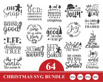 Christmas SVG Bundle, Christmas Porch Sign SVG Bundle, Christmas Merry SVG bundle, Christmas Shirt, Decals And Stickers, Cricut Files, Instant Download