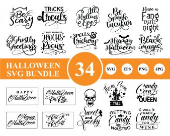 Halloween SVG Bundle, Halloween Vertical Porch Sign SVG Bundle, Halloween Quotes SVG Bundle, Decals And Stickers, Cricut Files, Instant Download