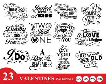 Valentine's Day SVG Bundle, Valentine's Sign SVG Cut File, Valentine Svg Bundle, Valentine's Day Quotes SVG