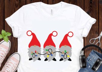 Christmas Gnomes SVG, Christmas SVG, Gnome Clip Art, Cricut Files, Silhouette Files, Digital Download