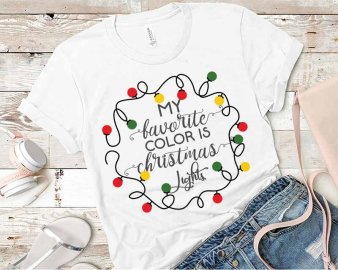 My Favorite Color Is Christmas SVG, Christmas SVG, Holiday SVG, Cricut Files, Silhouette Files, Digital Download