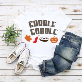 Gobble gobble svg, Gobble gobble cut file, Gobble gobble clip art, Halloween svg, Cricut Files, Silhouette Files, Digital Download