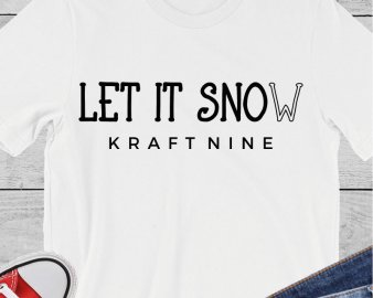 Let It Snow SVG, Winter SVG, Christmas SVG, Seasons SVG, DXF Cutting Files, Digital Download