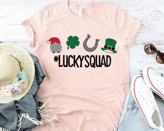 Lucky Squad SVG, Saint Patrick's Day SVG, Holiday SVG, Silhouette Cut Files, St Patrick's Day Clip Arts, Cricut Files, Digital Download