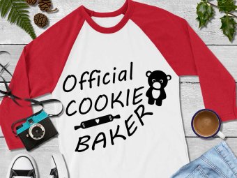 Official cookie baker svg, Official cookie baker cut file, Official cookie baker clip art, Cookie svg, Christmas svg, Cricut Files, Silhouette Files, Digital Download