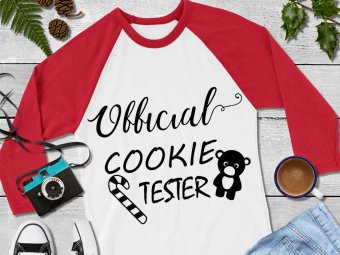 Official Cookie Tester SVG, Christmas SVG, Holiday SVG, Cookie Clip Art Cricut Files, Silhouette Files, Digital Download