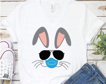 Easter Covid 19 svg , Free SVG cut file, Easter clip art, Easter cut file, Cricut Files, Silhouette Files, Digital Download