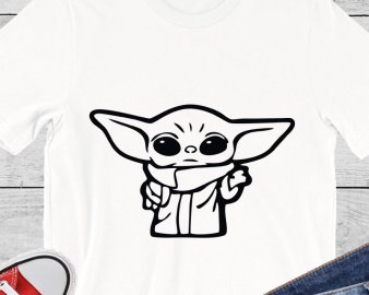 Starwars Yoda SVG, Baby Yoda SVG, Baby Yoda Instant download, Cricut files