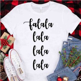 Lalala lala lala lala SVG, Christmas Carol SVG, T Shirt Design, Vector Typography, AI, SVG, PNG, JPG, DXF, Cricut files and Silhouette Studio files