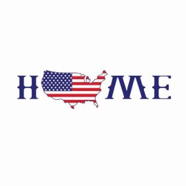 4th Of July Home Map Tshirt Design, 4th Of July Tshirt Design, Independence Day SVG, Cricut Files, Instant Download