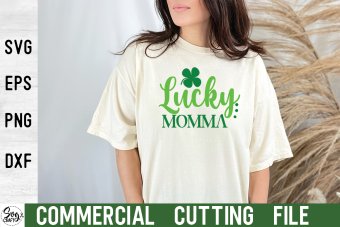 Lucky Woman St Patricks Day Quote Bundle Svg Dxf Eps Png