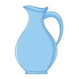 Free Vector Blue Jug PNG