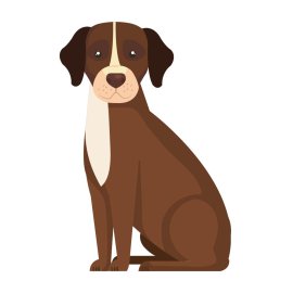 Free Vector Brown And Yellow Dog PNG
