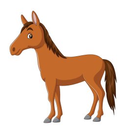 Free Vector Brown Horse PNG