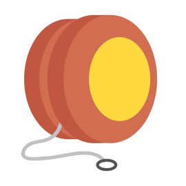 Free Vector Brown Yoyo PNG
