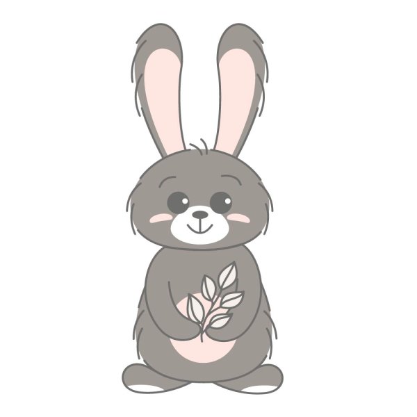Free Vector Grey Rabbit PNG - freepng