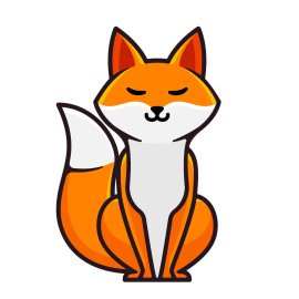 Free Vector Orange And White Fox PNG