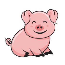 Free Vector Pink Pig PNG
