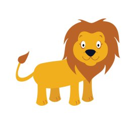 Free Vector Yellow Lion PNG