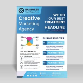 Business infographic business flyer