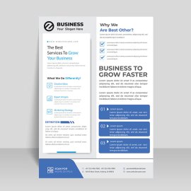 Business services clean simple flyer