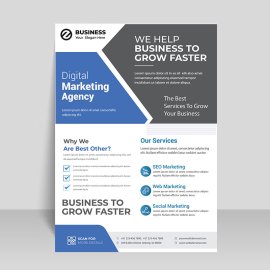 Free vector abstract flyer template