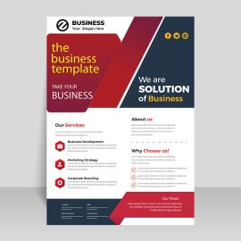 Luxury flyer vector template