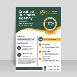 Creative business sales leaflet