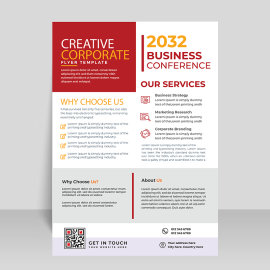 Red simple clean informational flyer