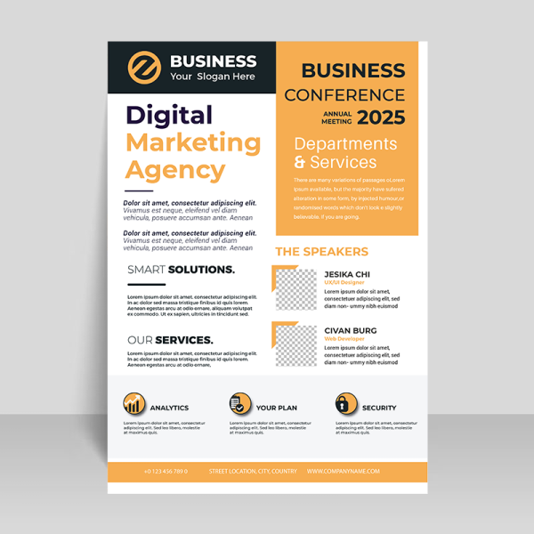 Digital Marketing Flyer Template - Freepng