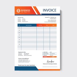 Simple invoice template