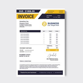 Simple invoice design