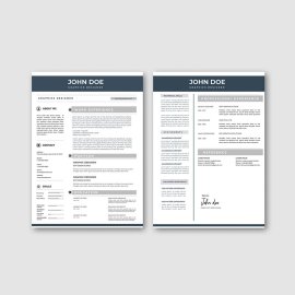 Premium resume vector template