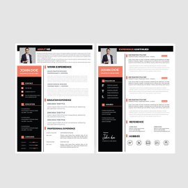 Orange black premium vector design