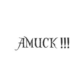 Amuck typography