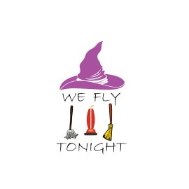 Colorful cleaning supplies Halloween witch broom png