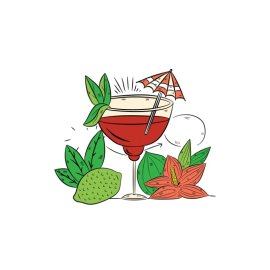Free vector summer drink