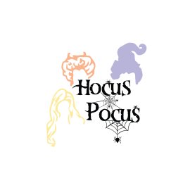 Hocus Pocus and three witches hat