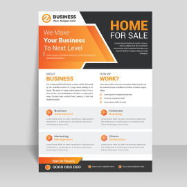 Abstract design flyer template