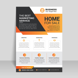 Abstract flyer template design