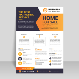 Business flyer template corporate business
