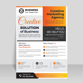 Elegant professional flyer template