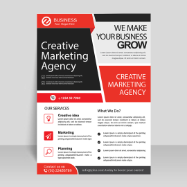 Black professional flyer