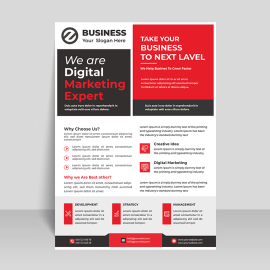 Abstract business flyer for marketing
