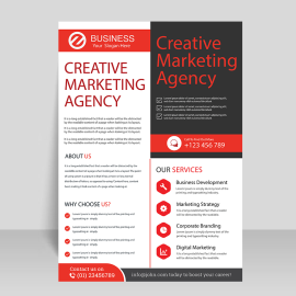 Abstract business flyer template