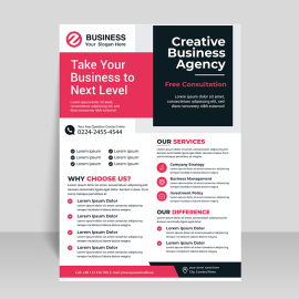 Luxury free vector business flyer