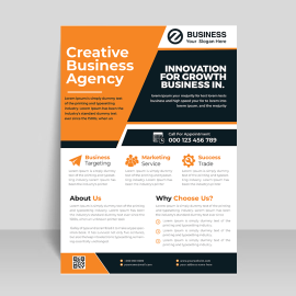 Abstract business flyer template